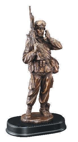 Standing With Field Phone