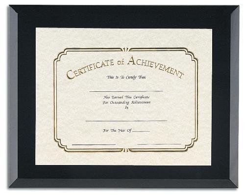 Star Black Certificate Frame