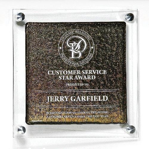 Star Fire Glass Plaque
