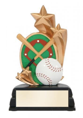 Star Full Color Baseball Award
