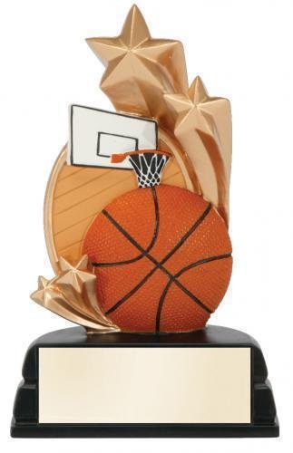 Star Full Color Basketball Award