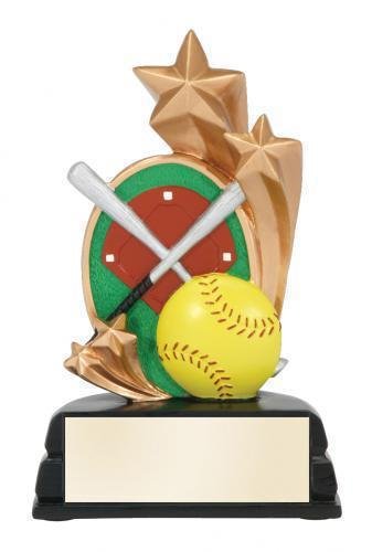 Star Full Color Softball Award