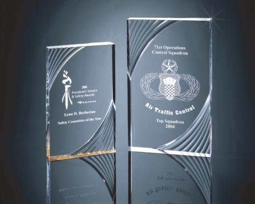Swirl Fan Acrylic Award