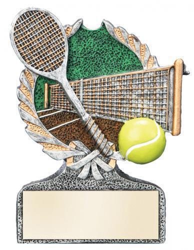 Tennis Multi Color Sport Resin Figure