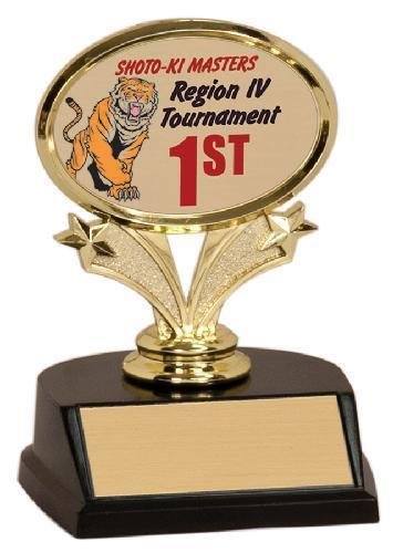 Trophy with Oval Insert
