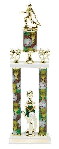 Two Tier Baseball Trophy