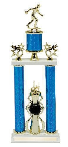 Two Tier Bowling Male Trophy