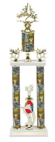 Two Tier Cheerleader Trophy