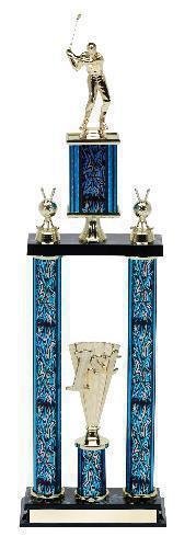 Two Tier Golf Trophy