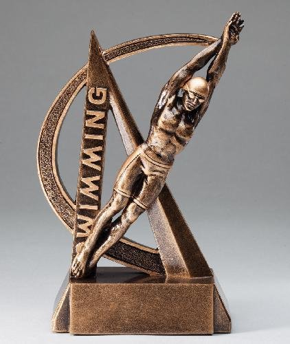 Ultra Action Resin Trophy -Swimming Male