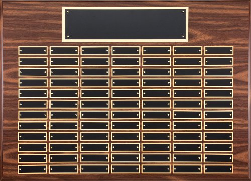 Walnut Finish Perpetual Plaque