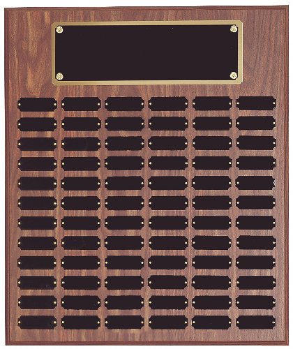 Walnut Finish Perpetual Plaque