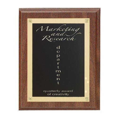 Walnut Finish Rosette Plaque